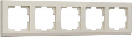 Рамка на 5 постов (слоновая кость) W0051803 Werkel